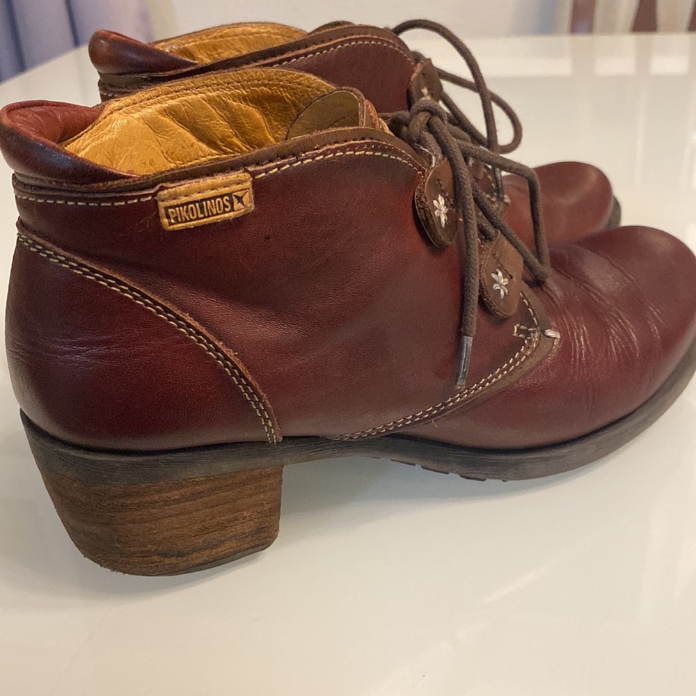 Pikolinos brown lace up boots - Picture 5 of 7